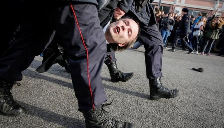 حملة اعتقالات لأنصار المعارضة في روسيا 