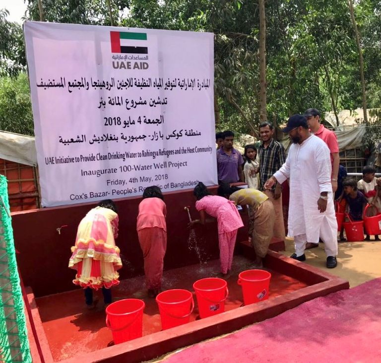 وفد إماراتي يتفقد المشاريع الإغاثية للاجئي الروهينجا في بنجلاديش يعقوب يوسف الحوسني يتفقد المشاريع الإغاثية للاجئي الروهينجا