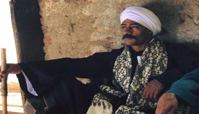 الممثل المصري محمد رمضان في مشهد من مسلسل "نسر الصعيد"
