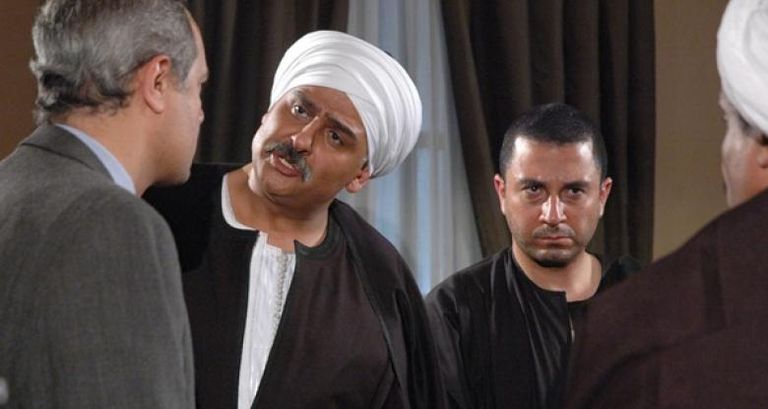 الممثل المصري محمد رمضان في مشهد من مسلسل "نسر الصعيد"