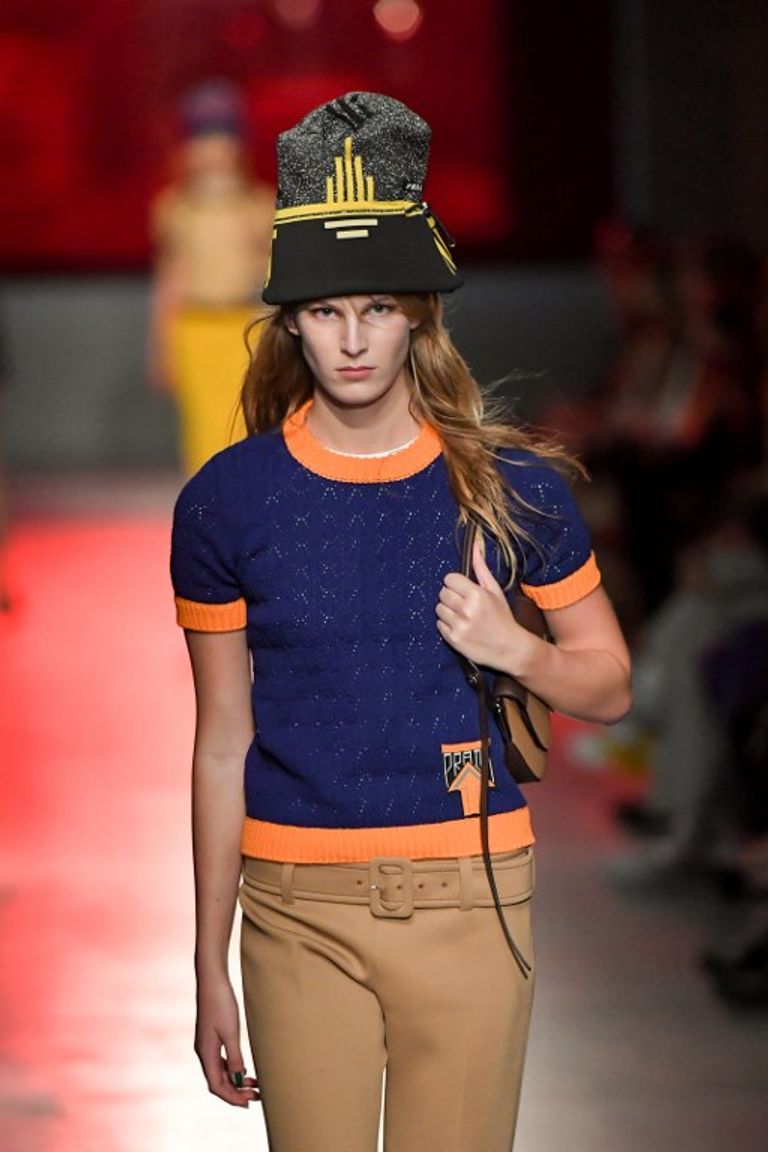 عودة صيحة المطبوعات في عرض أزياء برادا بنيويورك