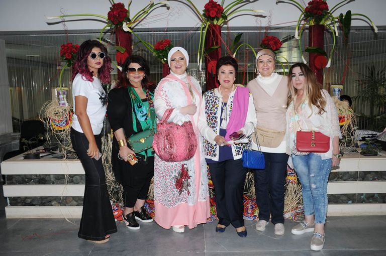  النجمة المصرية نبيلة عبيد في عرض أزياء رمضاني