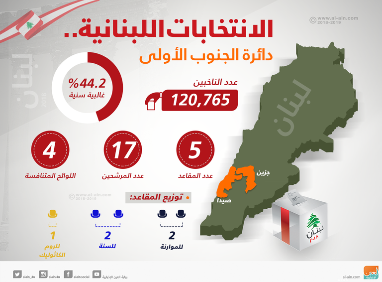 جانب من انتخابات لبنان