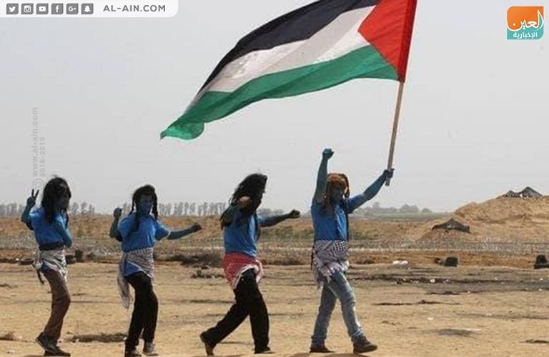 شباب مسيرات العودة في غزة يخاطبون العالم بلغة فيلم أفاتار