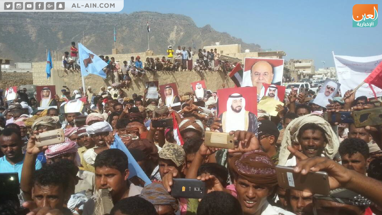 مسيرة حاشدة في محافظة سقطرى اليمنية تقديرا للدور الإماراتي