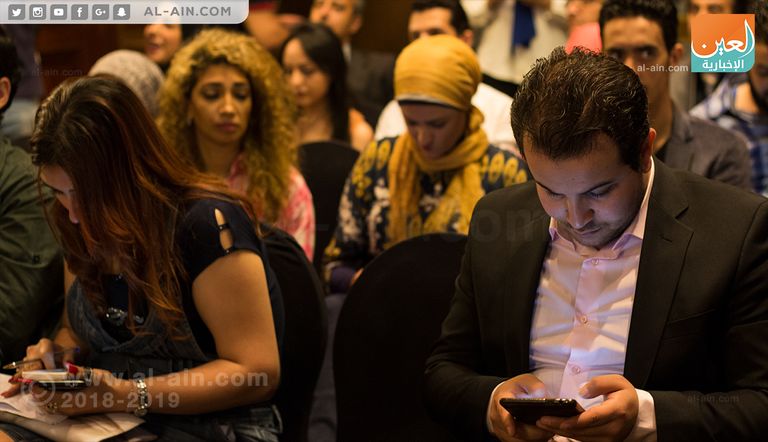 المؤتمر الصحفي لحفل محمد عبده وأنغام 