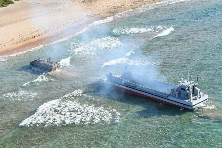 المناورة البحرية للانزال البحري طوفان 2018  مناورات طوفان 2018 العسكرية في الجزائر