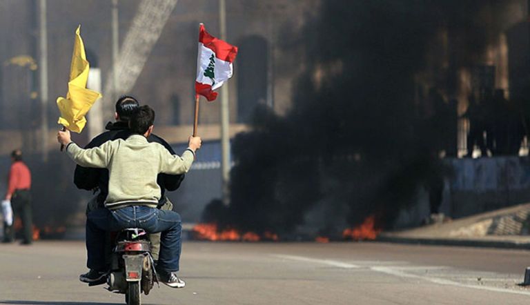 حزب الله الإرهابي لا يعرف سوى لغة الفوضى في لبنان الإرهابي حسن نصر الله