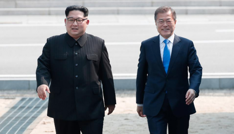 قمة رئيس كوريا الجنوبية مون جاي إن وزعيم كوريا الشمالية كيم يونج أون
