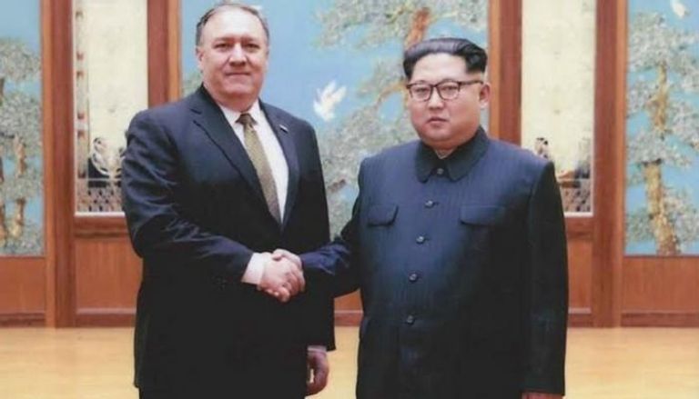 رئيس كوريا الشمالية ووزير الخارجية الأمريكي