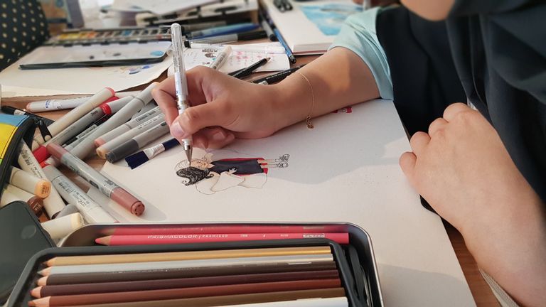 خلال ورشة عمل النسخة السابعة من مشروع " كتب – صنعت في الإمارات