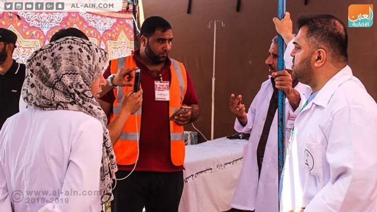 طواقم الإسعاف الفلسطينية تستعد لجمعة النذير