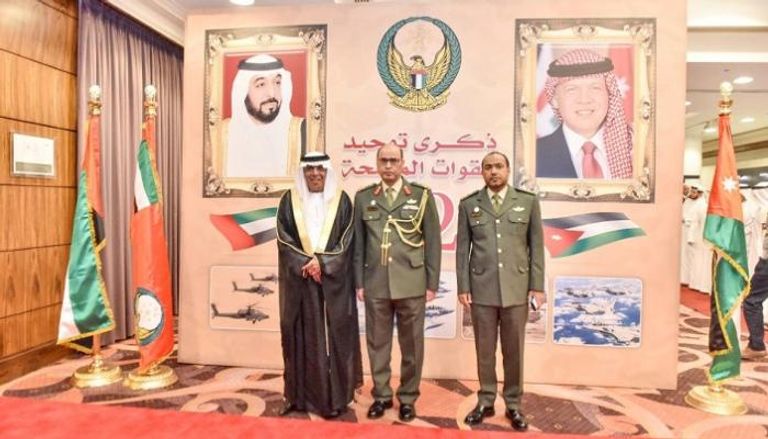 الملحقية العسكرية بسفارة الإمارات في الأردن تحتفل بذكرى توحيد الجيش 