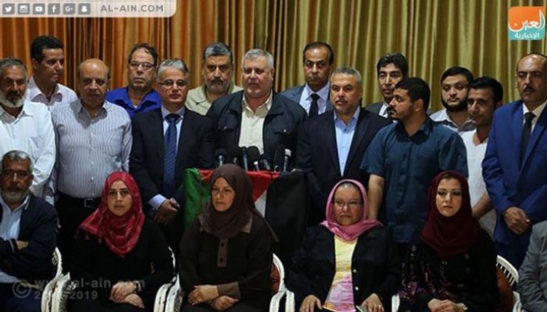 مؤتمر صحفي للهيئة الوطنية العليا لمسيرة العودة في غزة 