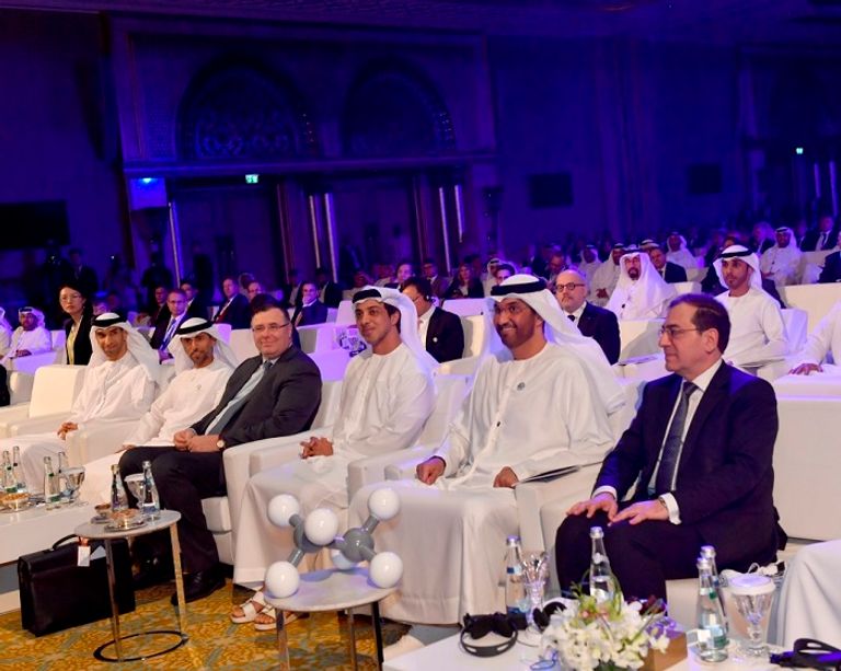 منصور بن زايد يشهد إطلاق نموذج تطوير مجمع الرويس