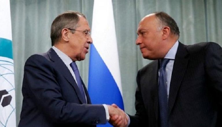 وزيرا خارجية مصر وروسيا في لقاء سابق - أرشيف