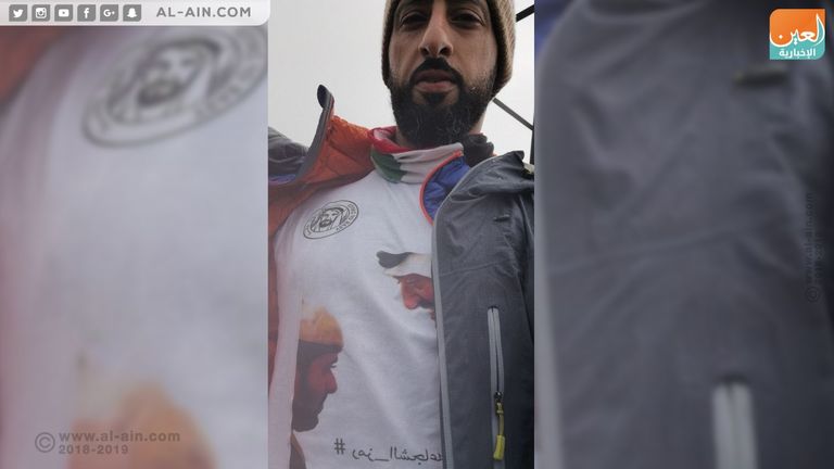 4 إماراتيين يخترقون جبال القوقاز حبا في #رمز_الشجاعة زايد بن حمدان