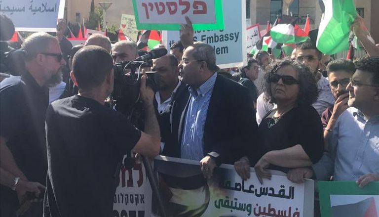 مظاهرات داخل إسرائيل رفضا لنقل سفارة أمريكا للقدس
