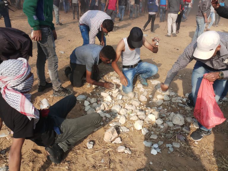 مظاهرات فلسطينية بغزة