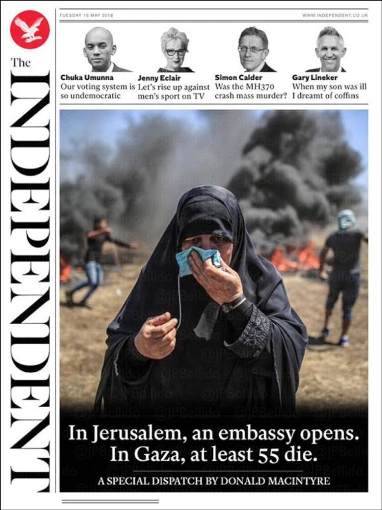 عناوين الصحف العالمية تندد بمجزرة غزة