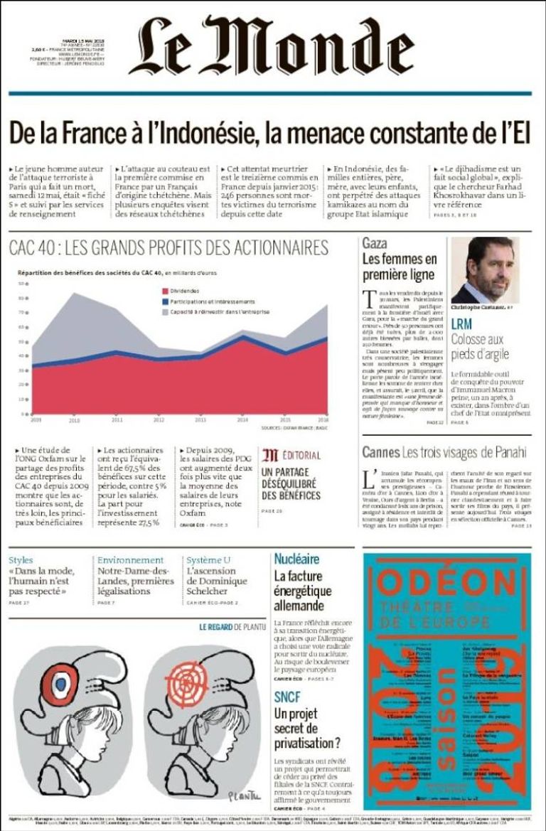 عناوين الصحف العالمية تندد بمجزرة غزة