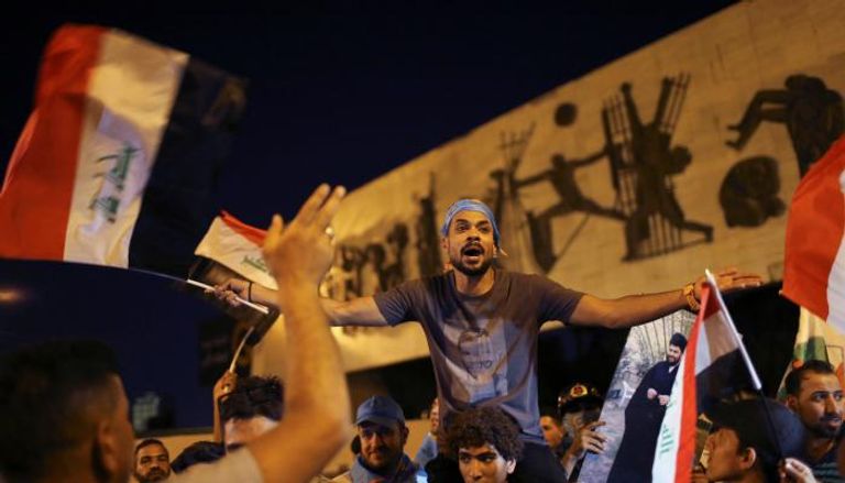 احتفالات العراقيين بالنتائج الأولية للانتخابات