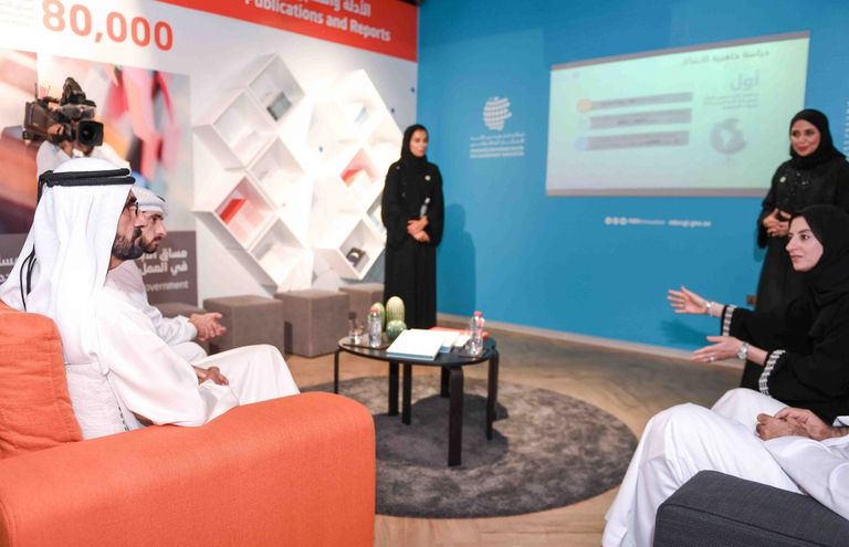 محمد بن راشد يدشن منصة "ابتكر" لتعميمها عربيا