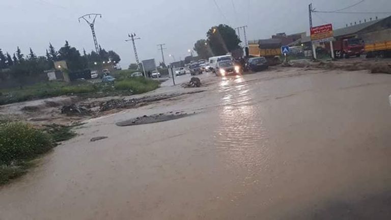 فيضانات في سطيف شرق الجزائر فيضانات في سطيف شرق الجزائر