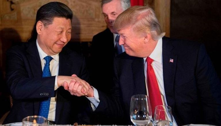 ترامب ورئيس الصين في لقاء سابق