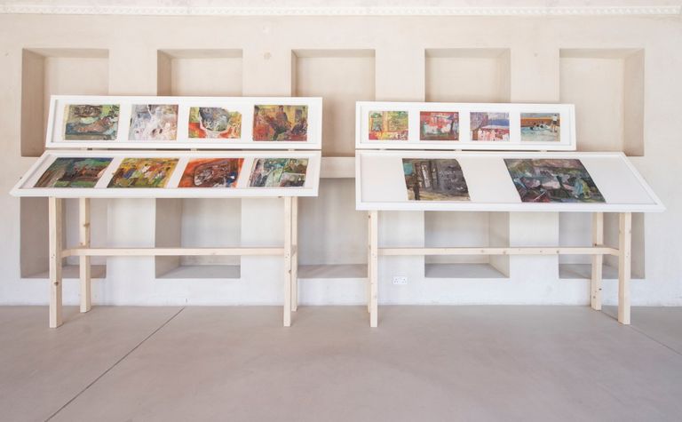 معرض لأعمال الفنانة آنا بوغيغيان في بيت السركال التراثي