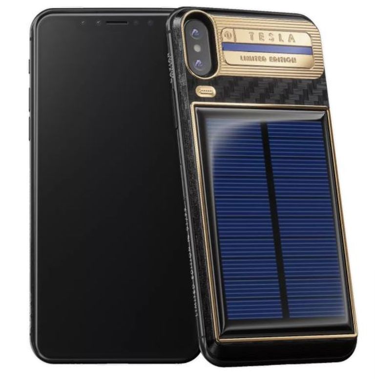 الهاتف أيفون X تسلا