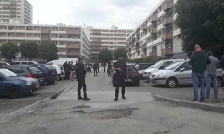 موقع إطلاق النار في مرسيليا