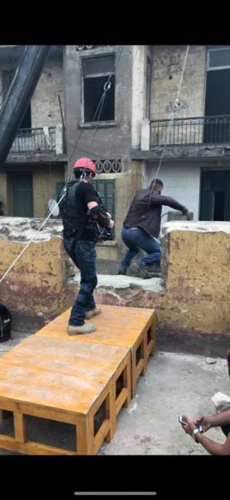 ياسر جلال ومحمد رياض في لقطة من مسلسل رحيم