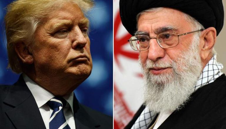مرشد إيران علي خامنئي والرئيس الأمريكي دونالد ترامب