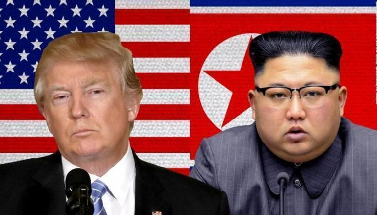 الرئيس الأمريكي وزعيم كوريا الشمالية 