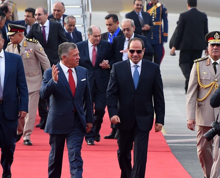 السيسي والعاهل الأردني
