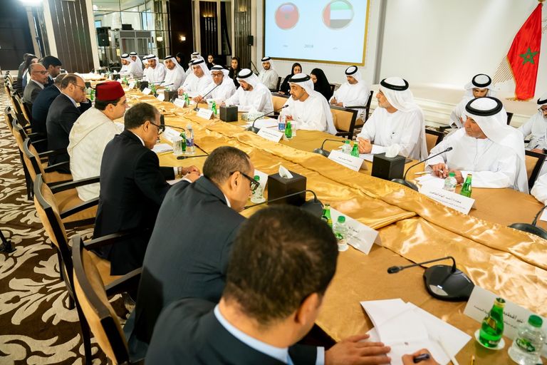 الشيخ عبدالله بن زايد يترأس أعمال اللجنة الإماراتية - المغربية المشتركة في أبوظبي الشيخ عبدالله بن زايد ووزير الشؤون الخارجية المغربي ناصر بوريطة