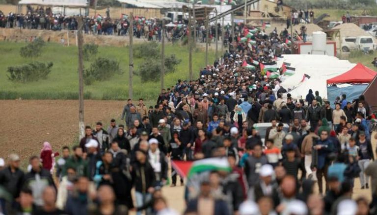 مسيرات العودة في غزة 