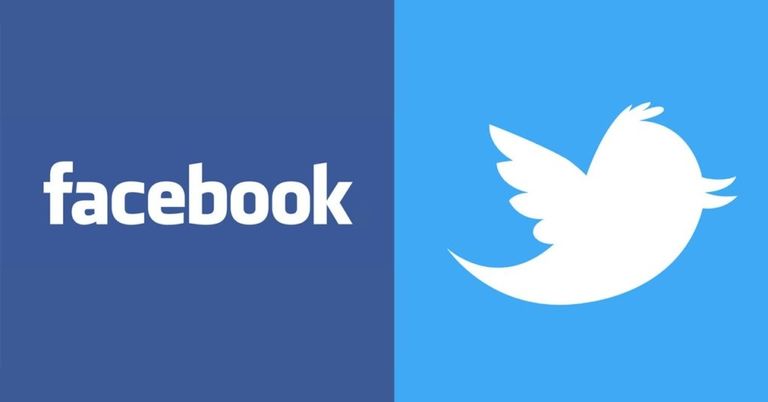 شبكتا التواصل الاجتماعي فيسبوك وتويتر