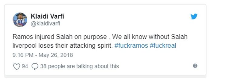 تغريدة جماهير ليفربول