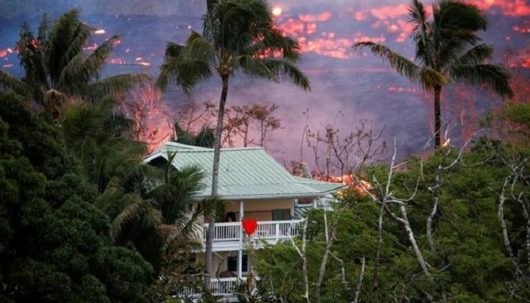 بركان هاواي يدمر 82 منزلا عل الأقل