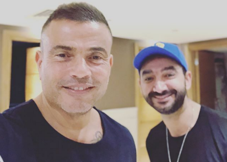 عمرو دياب وحميد الشاعري