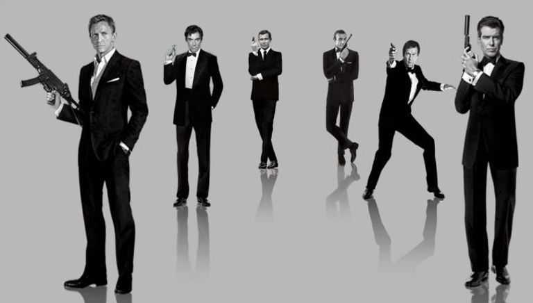 أبطال سلسلة أفلام جيمس بوند الشهيرة