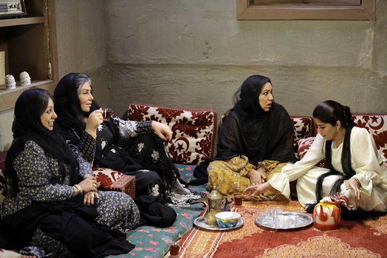 مشهد من مسلسل العاصوف