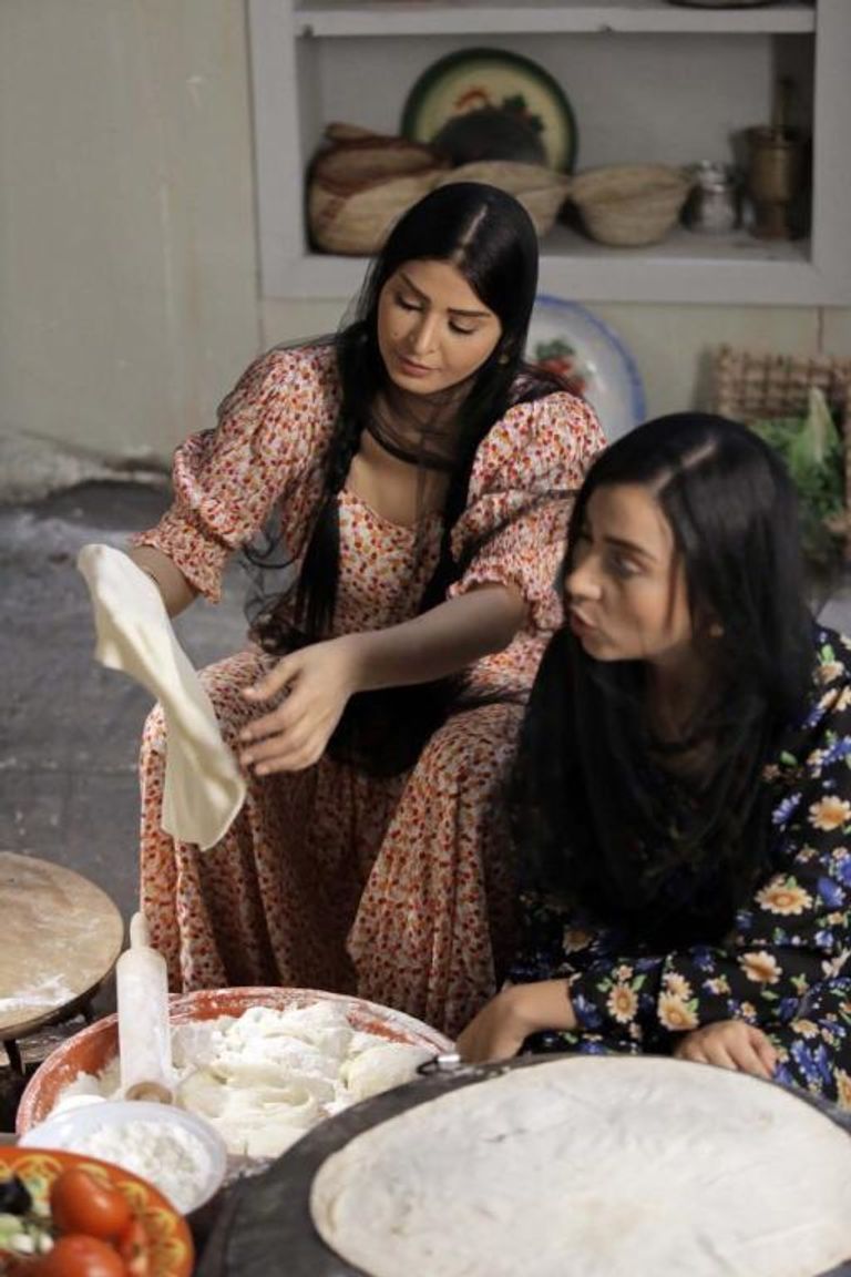 مشهد من مسلسل العاصوف