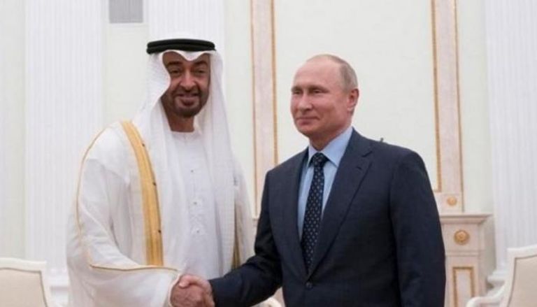 الشيخ محمد بن زايد آل نهيان والرئيس الروسي فلاديمير بوتين