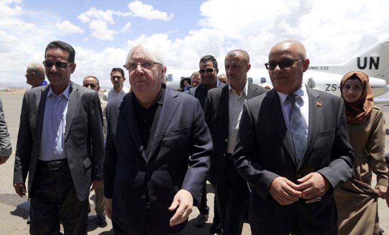 المبعوث الأممي إلى اليمن مارتن جريفيث يصل إلى صنعاء