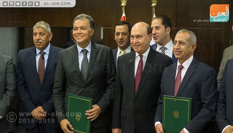 جانب من توقيع عقد تطوير موانئ مصر