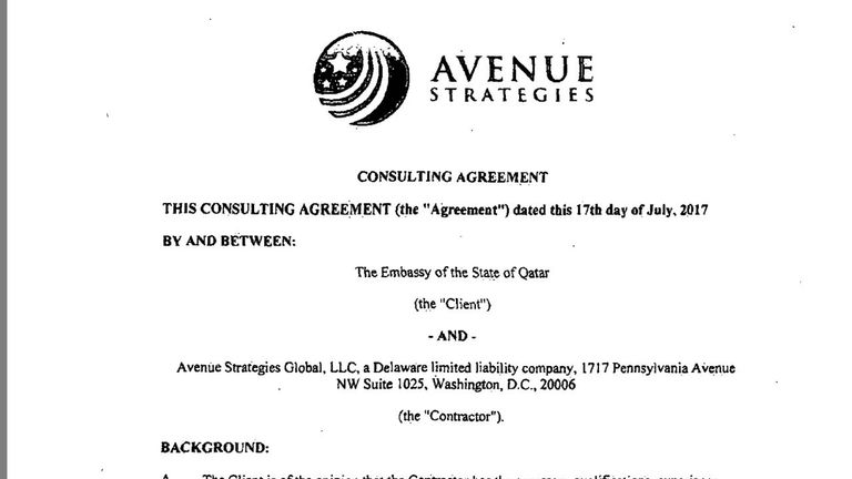 الوثائق كشفت اتفاقيات بين قطر وشركة أمريكية