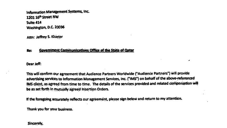 الوثائق كشفت اتفاقيات بين قطر وشركة أمريكية